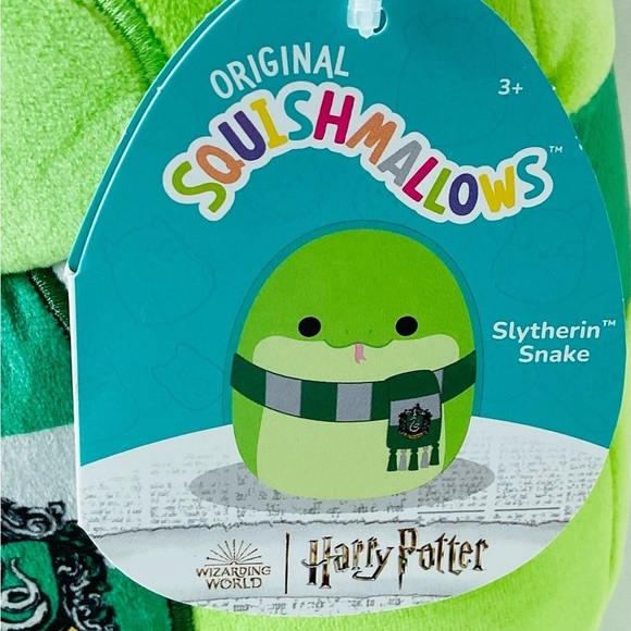 Original Squishmallows *SLYTHERIN SNAKE from Harry Potter* 11" Plush NWT🐍💚 - Picture 3 of 5